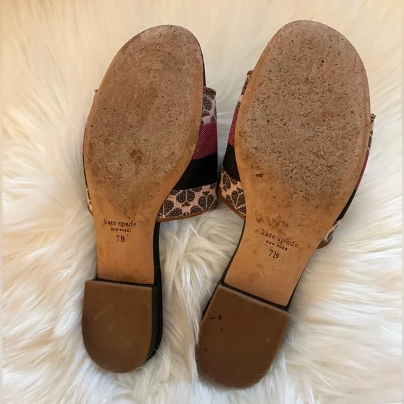 KATE SPADE Spade Flower Jacquard Leather Sandals - Picture 10 of 11